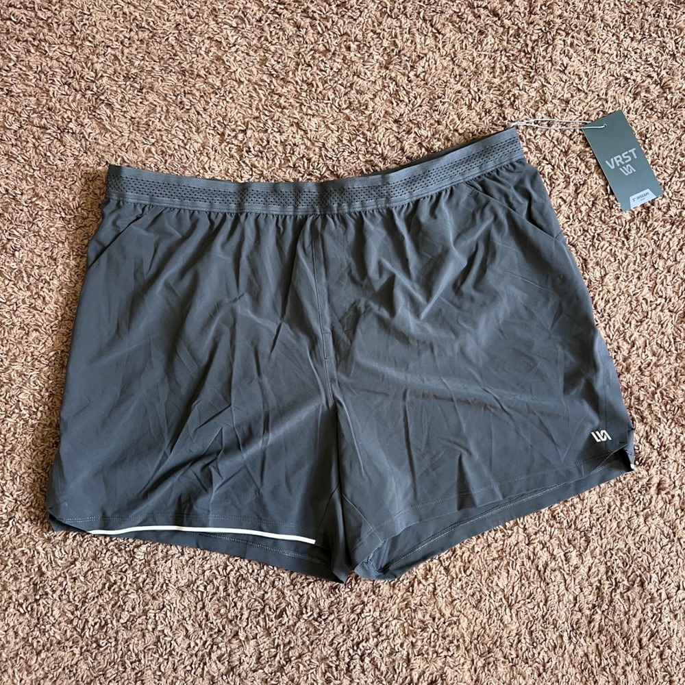 VRST Mens Velocity Run Shorts 5" Inseam Gray Size XL MAX100420 NWT - Picture 2 of 13